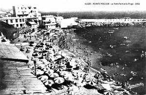 Alger-Pointe Pescade - Petit Port et Plage - 1956